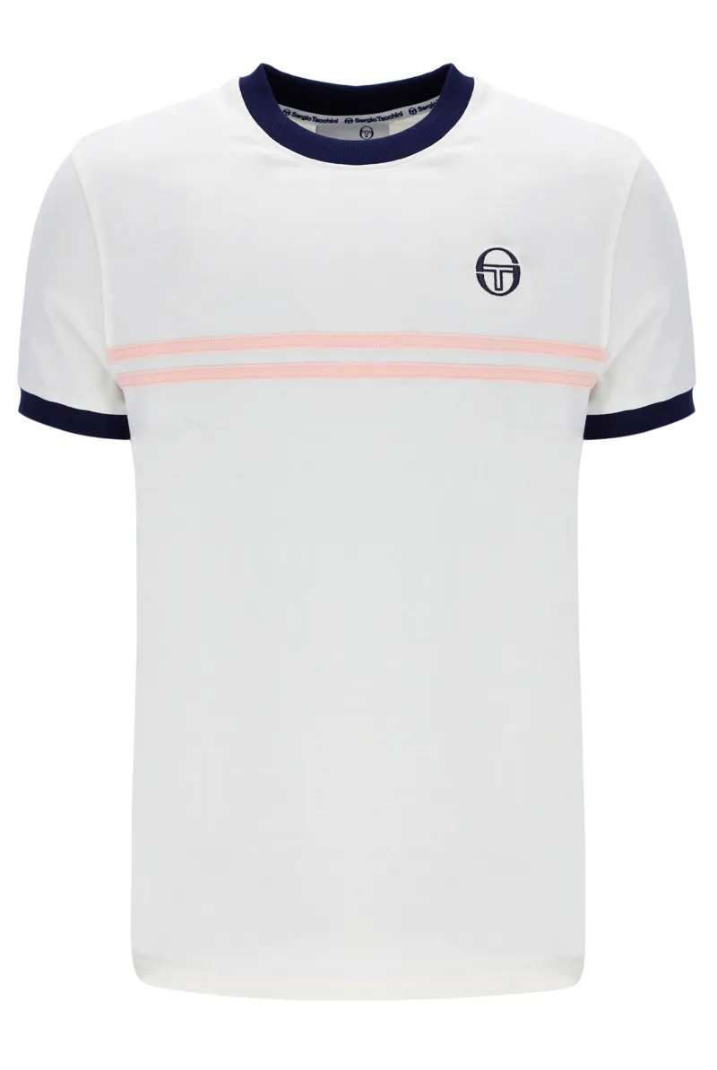 Sergio Tacchini Supermac T-shirt Gardenia / Maritime XXL ONLY LAST ONE